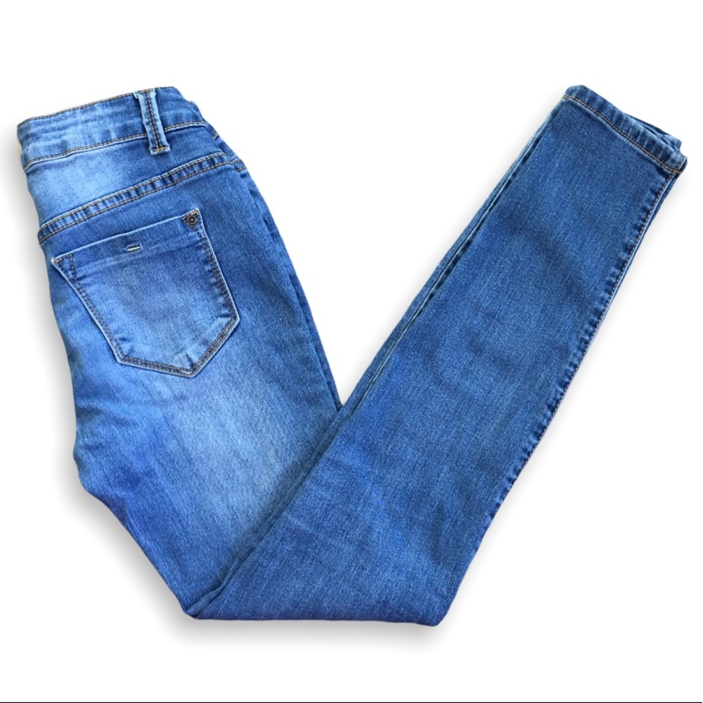 ENCORE Classic Mid-Rise Blue Skinny Jeans